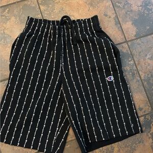 🌵Champion Black Shorts with White Pattern